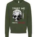 Trust Me I'm a Doctor Skull Gothic Skeleton Mens Sweatshirt Jumper Forest Green