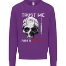 Trust Me I'm a Doctor Skull Gothic Skeleton Mens Sweatshirt Jumper Purple