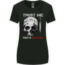 Trust Me I'm a Doctor Skull Gothic Skeleton Womens Wider Cut T-Shirt Black