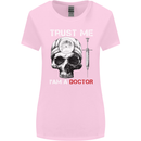 Trust Me I'm a Doctor Skull Gothic Skeleton Womens Wider Cut T-Shirt Light Pink