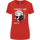 Trust Me I'm a Doctor Skull Gothic Skeleton Womens Wider Cut T-Shirt Red