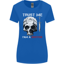 Trust Me I'm a Doctor Skull Gothic Skeleton Womens Wider Cut T-Shirt Royal Blue