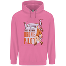 Trust Me I'm a Drone Pilot Childrens Kids Hoodie Azalea