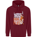 Trust Me I'm a Drone Pilot Childrens Kids Hoodie Maroon
