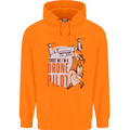 Trust Me I'm a Drone Pilot Childrens Kids Hoodie Orange