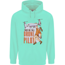Trust Me I'm a Drone Pilot Childrens Kids Hoodie Peppermint