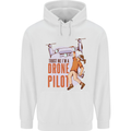 Trust Me I'm a Drone Pilot Childrens Kids Hoodie White