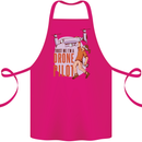 Trust Me I'm a Drone Pilot Cotton Apron 100% Organic Pink