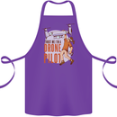 Trust Me I'm a Drone Pilot Cotton Apron 100% Organic Purple