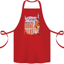 Trust Me I'm a Drone Pilot Cotton Apron 100% Organic Red