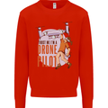 Trust Me I'm a Drone Pilot Kids Sweatshirt Jumper Bright Red