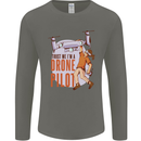 Trust Me I'm a Drone Pilot Mens Long Sleeve T-Shirt Charcoal