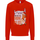 Trust Me I'm a Drone Pilot Mens Sweatshirt Jumper Bright Red
