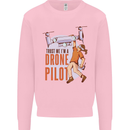 Trust Me I'm a Drone Pilot Mens Sweatshirt Jumper Light Pink