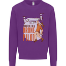 Trust Me I'm a Drone Pilot Mens Sweatshirt Jumper Purple