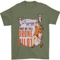 Trust Me I'm a Drone Pilot Mens T-Shirt 100% Cotton Military Green