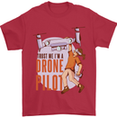 Trust Me I'm a Drone Pilot Mens T-Shirt 100% Cotton Red