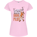 Trust Me I'm a Drone Pilot Womens Petite Cut T-Shirt Light Pink
