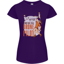 Trust Me I'm a Drone Pilot Womens Petite Cut T-Shirt Purple