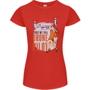 Trust Me I'm a Drone Pilot Womens Petite Cut T-Shirt Red