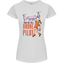 Trust Me I'm a Drone Pilot Womens Petite Cut T-Shirt White