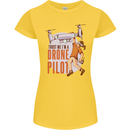 Trust Me I'm a Drone Pilot Womens Petite Cut T-Shirt Yellow