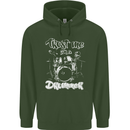 Trust Me I'm a Drummer Funny Drumming Drum Childrens Kids Hoodie Forest Green