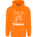 Trust Me I'm a Drummer Funny Drumming Drum Childrens Kids Hoodie Orange