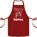 Trust Me I'm a Drummer Funny Drumming Drum Cotton Apron 100% Organic Maroon