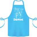 Trust Me I'm a Drummer Funny Drumming Drum Cotton Apron 100% Organic Turquoise
