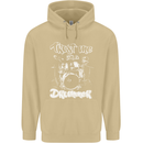 Trust Me I'm a Drummer Funny Drumming Drum Mens 80% Cotton Hoodie Sand