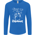 Trust Me I'm a Drummer Funny Drumming Drum Mens Long Sleeve T-Shirt Royal Blue