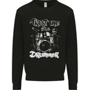 Trust Me I'm a Drummer Funny Drumming Drum Mens Sweatshirt Jumper Black