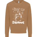 Trust Me I'm a Drummer Funny Drumming Drum Mens Sweatshirt Jumper Caramel Latte