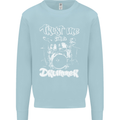 Trust Me I'm a Drummer Funny Drumming Drum Mens Sweatshirt Jumper Light Blue
