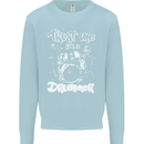 Trust Me I'm a Drummer Funny Drumming Drum Mens Sweatshirt Jumper Light Blue
