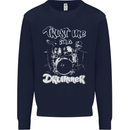 Trust Me I'm a Drummer Funny Drumming Drum Mens Sweatshirt Jumper Navy Blue