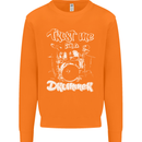 Trust Me I'm a Drummer Funny Drumming Drum Mens Sweatshirt Jumper Orange