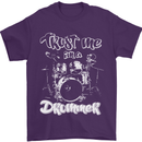 Trust Me I'm a Drummer Funny Drumming Drum Mens T-Shirt Cotton Gildan Purple
