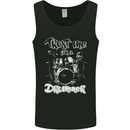 Trust Me I'm a Drummer Funny Drumming Drum Mens Vest Tank Top Black