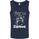 Trust Me I'm a Drummer Funny Drumming Drum Mens Vest Tank Top Navy Blue