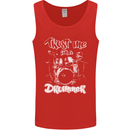 Trust Me I'm a Drummer Funny Drumming Drum Mens Vest Tank Top Red
