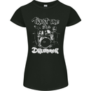 Trust Me I'm a Drummer Funny Drumming Drum Womens Petite Cut T-Shirt Black