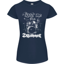 Trust Me I'm a Drummer Funny Drumming Drum Womens Petite Cut T-Shirt Navy Blue