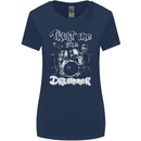 Trust Me I'm a Drummer Funny Drumming Drum Womens Wider Cut T-Shirt Navy Blue