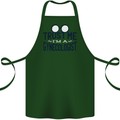 Trust Me I'm a Gynecologist Funny Rude Cotton Apron 100% Organic Forest Green