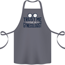 Trust Me I'm a Gynecologist Funny Rude Cotton Apron 100% Organic Steel