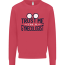 Trust Me I'm a Gynecologist Funny Rude Mens Sweatshirt Jumper Heliconia