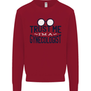 Trust Me I'm a Gynecologist Funny Rude Mens Sweatshirt Jumper Red