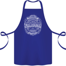Trust Me I'm a Mechanic Funny Cotton Apron 100% Organic Royal Blue